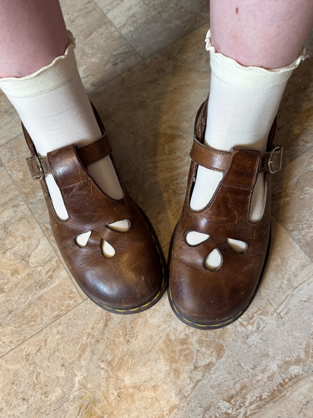 Dr Marten Vintage Brown Mary Jane’s